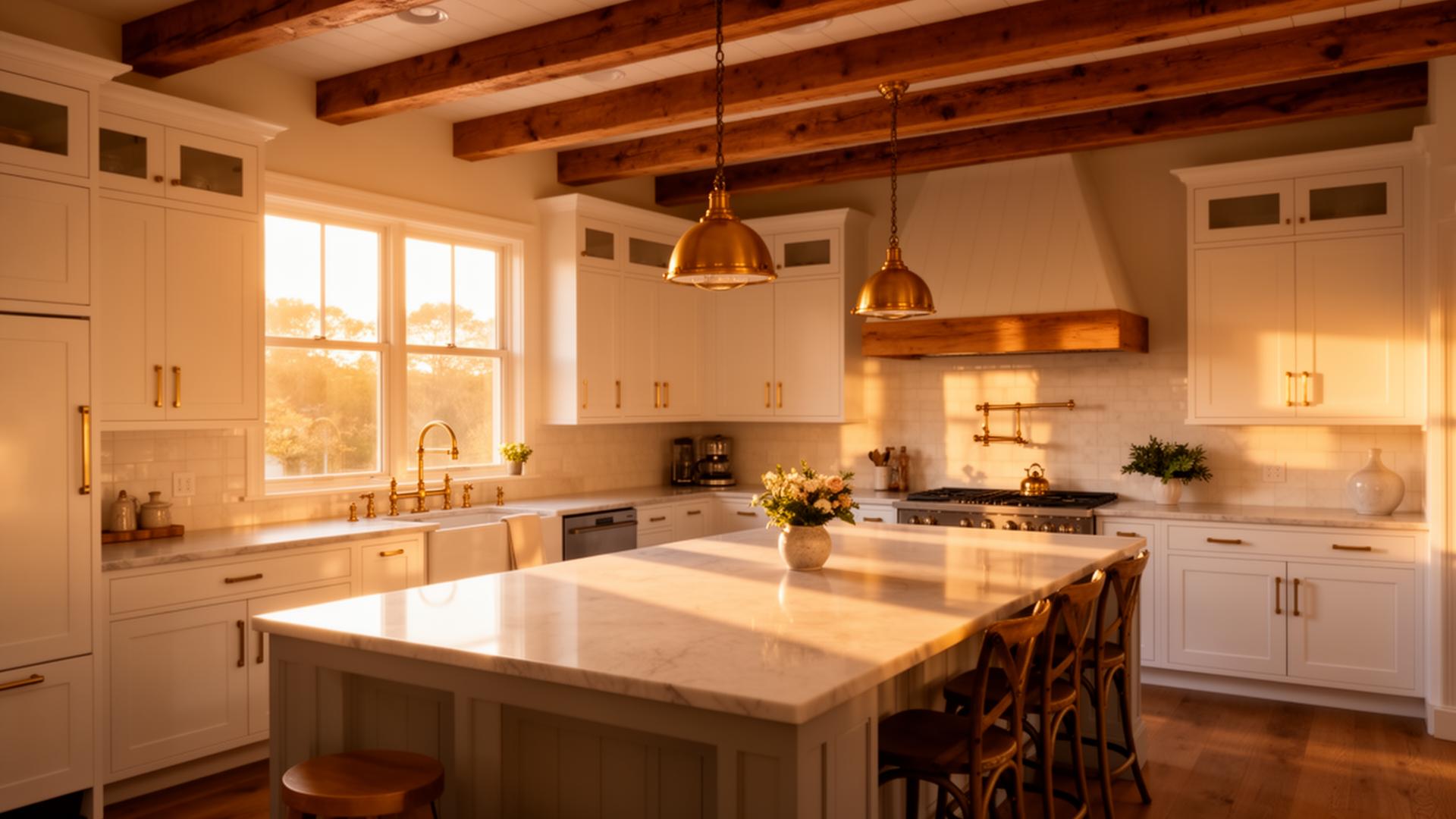 Renovated farmhouse kitchen